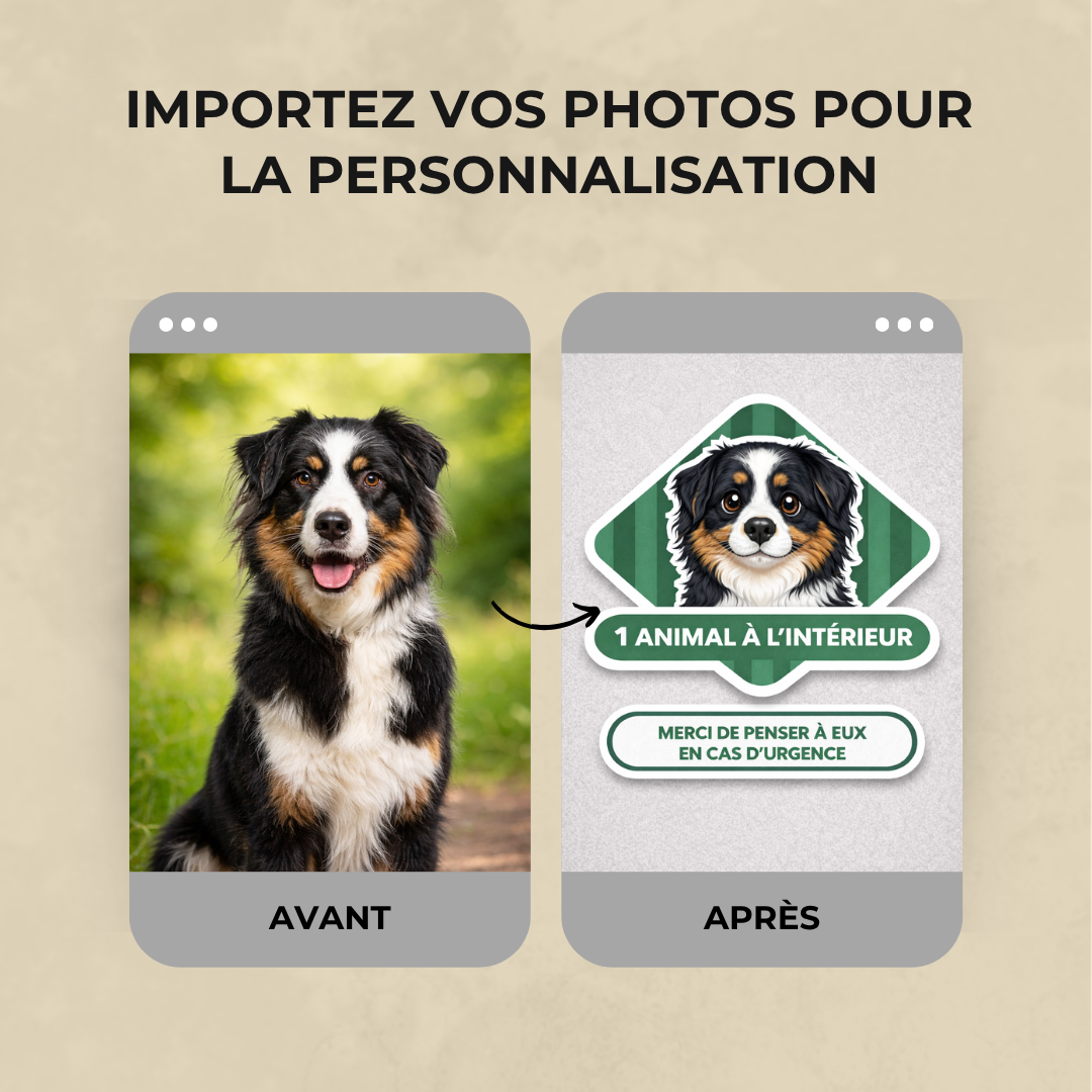 Le sticker qui peut sauver nos animaux