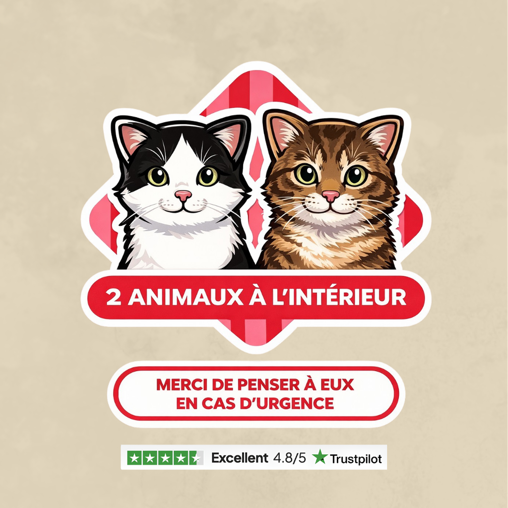 Le sticker qui peut sauver nos animaux