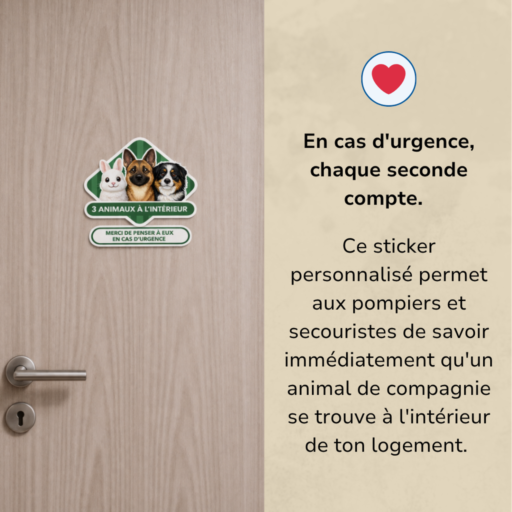 Le sticker qui peut sauver nos animaux