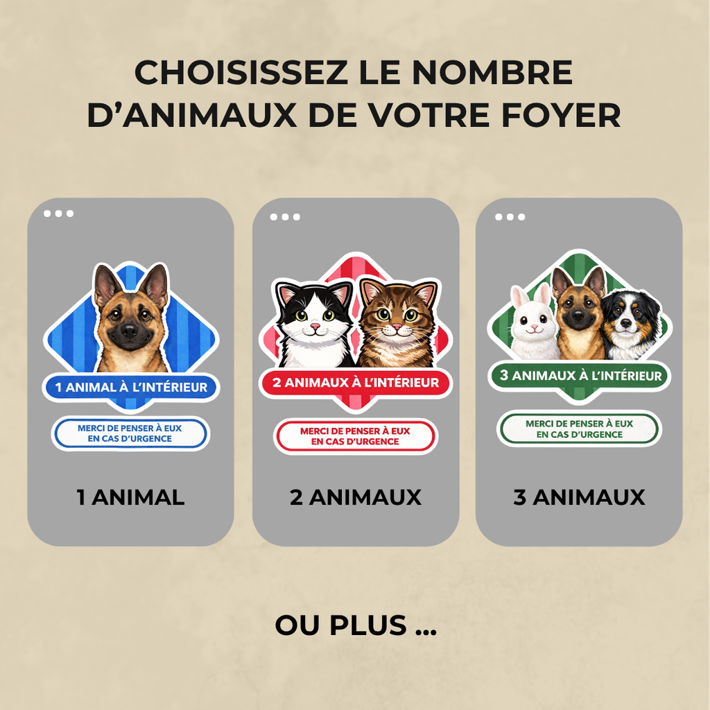 Le sticker qui peut sauver nos animaux