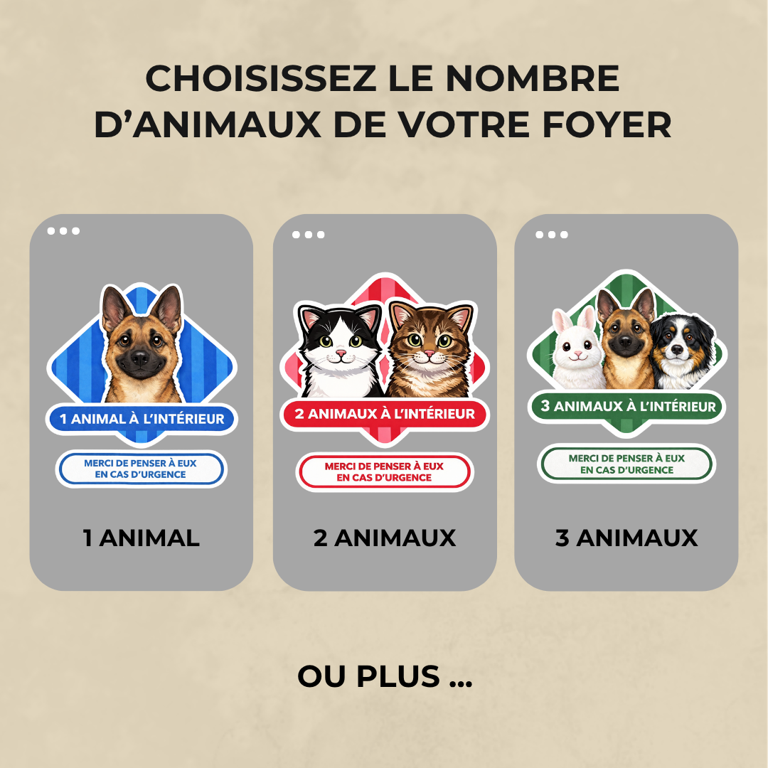 Le sticker qui peut sauver nos animaux