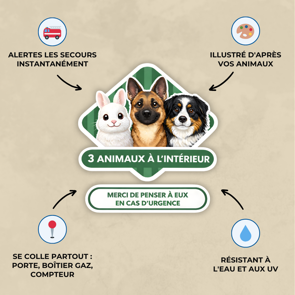 Le sticker qui peut sauver nos animaux